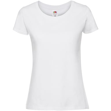 Fruit Of The Loom Womens/Ladies Fit Ringspun Premium Tshirt (White)