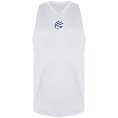 Under Armour x Stephen Curry Camiseta de Tirantes de Alto Rendimiento Blanca para Hombre
