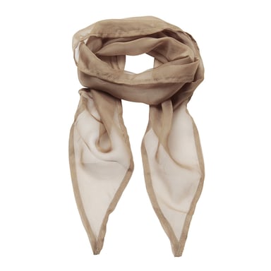 Premier Unisex Adult Colours Chiffon Scarf (Khaki)