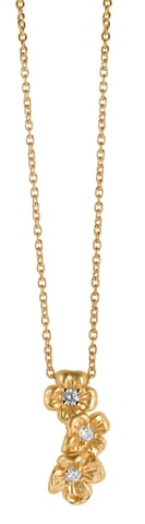 Orphelia Women's 925 Sterling Silver Chain with Pendant - Gold ZH-6018/2