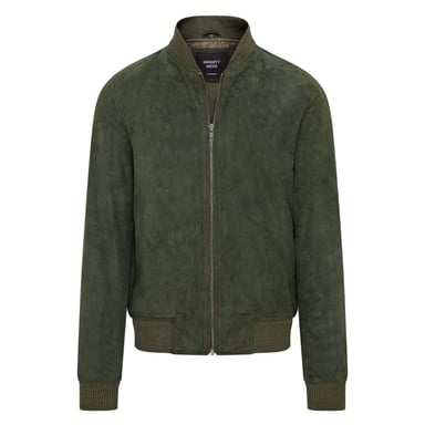Chaqueta bomber universitaria MA-1 de ante de cabra suave para hombre - Dalian