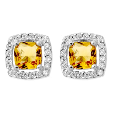 Orphelia 'Faustine' Women's 925 Sterling Silver Stud Earrings - Silver ZO-7199/CH