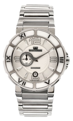 Reloj Yonger con correa plateada de acero inoxidable