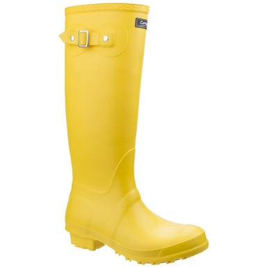 Cotswold Sandringham Buckle-Up Womens Wellington Boots (Yellow)