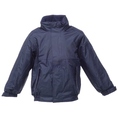 Regatta Kids Unisex Thermoguard Fleece Lined Dover Jacket (Windproof & Waterproof) (Navy/Navy)