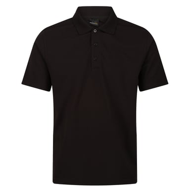 Regatta Mens Pro 65/35 Short-Sleeved Polo Shirt (Black)
