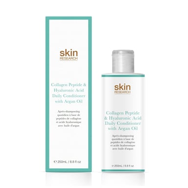 Skin Research Péptido de Colágeno y Ácido Hialurónico Acondicionador Diario con Aceite de Argán 250ml