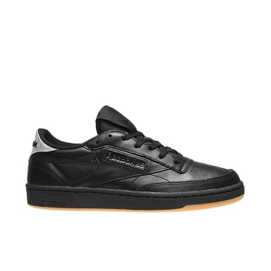 Reebok Club C 85 Diamond Lace-up Negro de cuero liso para mujeres BD4425