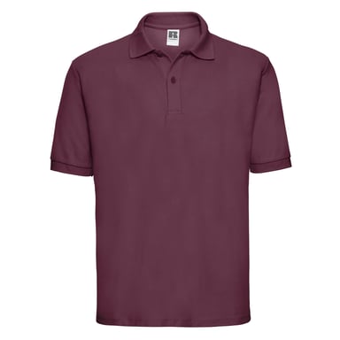Russell Mens Polycotton Pique Polo Shirt (Burgundy)