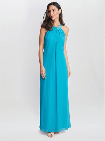 Pamela Halter Neck Maxi Dress With Beaded Neckline