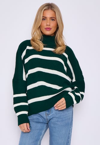 Jersey de punto grueso y cuello alto