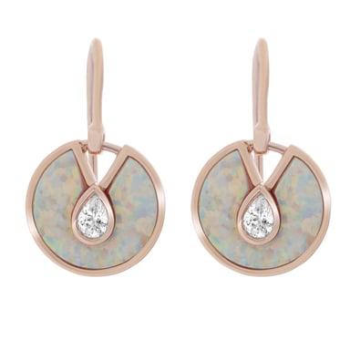 Orphelia 'Emmila' Women's 925 Sterling Silver Drop Earrings - Rose ZO-7287