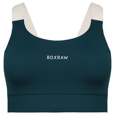 Sujetador deportivo verde azulado para mujer Alicia de BoxRaw