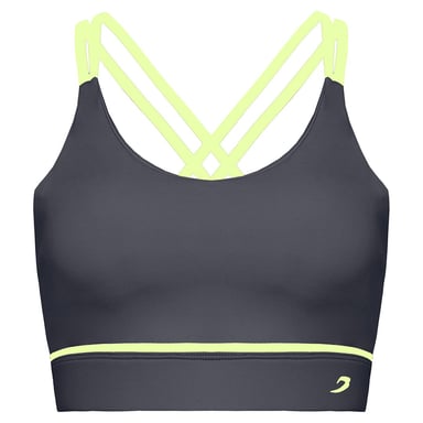 BoxRaw Valerie sujetador deportivo color carbón para mujer