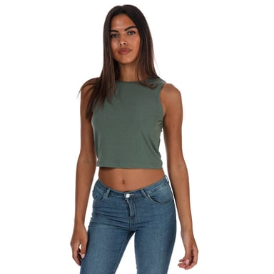Women's Vero Moda Gemma Jersey Vest Top in Green
