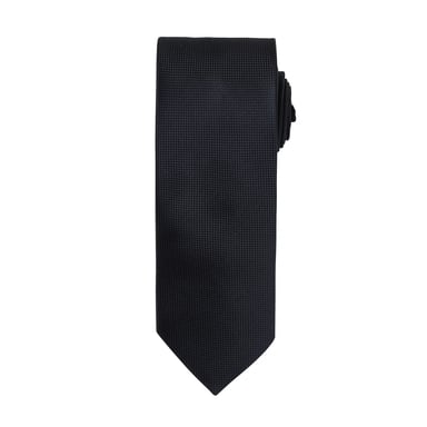 Premier Mens Micro Waffle Formal Work Tie (Black)
