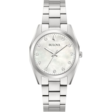 Bulova Surveyor Women's Silver Watch 96P228