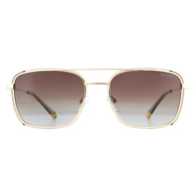 Polaroid Sunglasses PLD 6115/S 84E LA Gold Beige Brown Gradient Polarized
