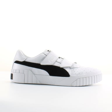PUMA CALI V X Selena Gomez Correa de cuero blanco Up Womens Entrenadores 370757 01