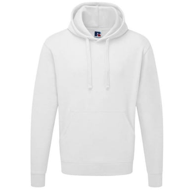 Russell Colour Mens Hooded Sweatshirt / Hoodie (White)