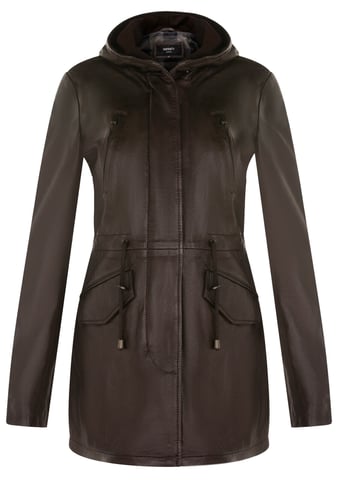 Parka con capucha de largo medio para mujer - Oakengates
