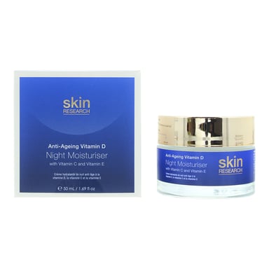 Investigación en Piel Crema Hidratante Nocturna Vitaminas D Antienvejecimiento 50ml
