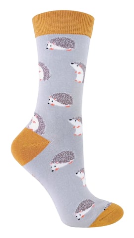 MISS SPARROW - Calcetines transpirables de bambú con animalitos para mujer