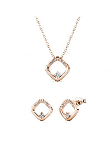 Conjuntos Adelise - Oro rosa y cristal