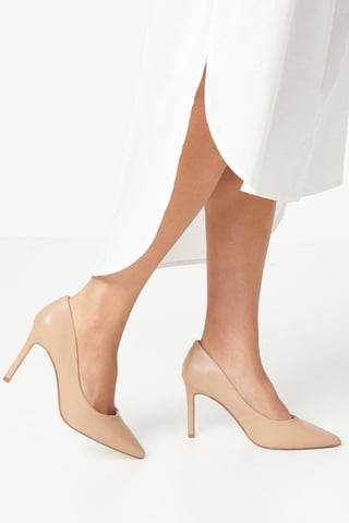 Wide Fit Dash Pointed Court Shoes