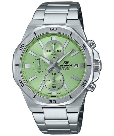 Casio Edifice Men's Silver Watch EFV-640D-3AVUEF