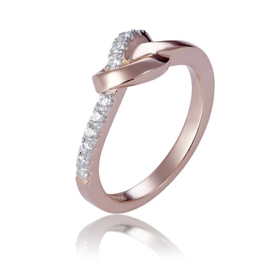 Orphelia Women's 925 Sterling Silver Ring - Rose ZR-7463