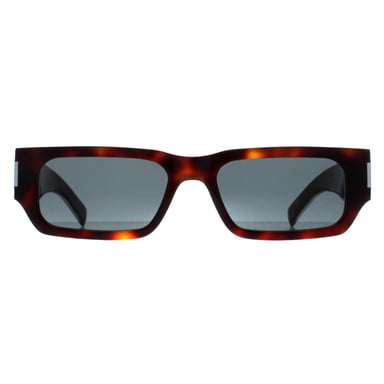 Saint Laurent Rectángulo Mens Habana Cristal Negro SL660