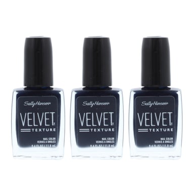 Sally Hansen Velvet Texture Nail Color 11.8ml - 680 Deluxe x 3