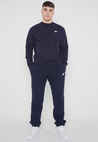 Conjunto de chándal completo Nike Club Fleece para hombre, color azul marino