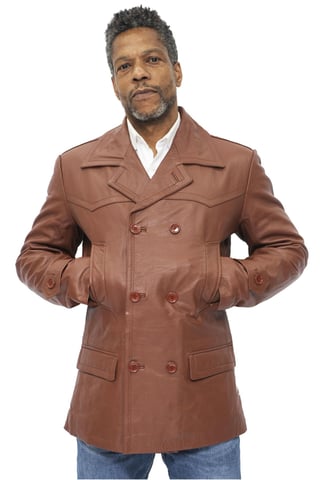 Abrigo de piel de vaca para hombre - Krakaw