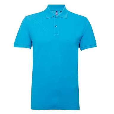 Asquith & Fox Mens Short Sleeve Performance Blend Polo Shirt (Turquoise)