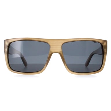 INVU Rectangle Mens Beige Cloudy Demi Blue Polarized B2130