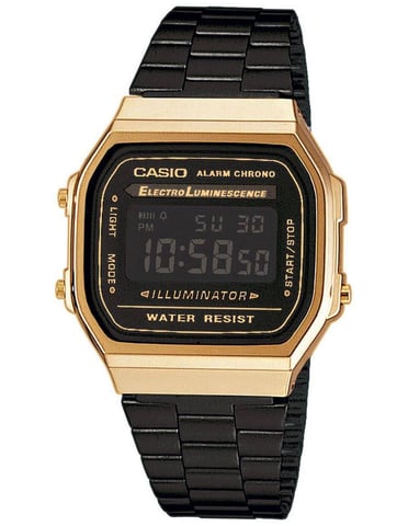 Casio Casio Retro Unisex's Black Watch A168WEGB-1BEF