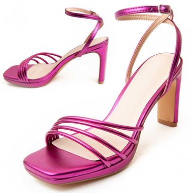 Sandalia de Tacón Montevita Sandale4 en Fucsia