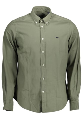 Camisa De Algodon De Manga Larga De Corte Regular