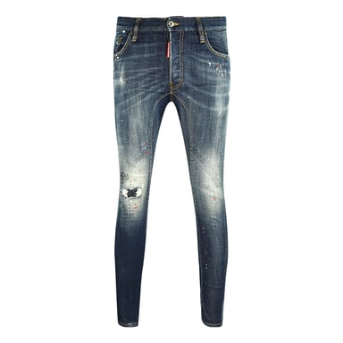 Vaqueros desgastados con efecto de pintura Tidy Biker Jean de Dsquared2