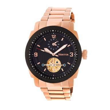 Reloj automático Heritor Helmsley con pulsera semiesqueleto