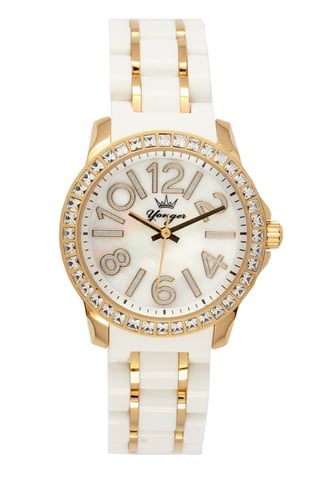 Reloj Yonger and Bresson de oro amarillo con esfera blanca