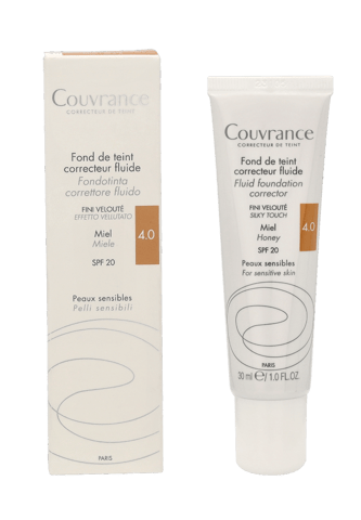 Couvrance Base De Maquillaje Fluida Pieles Sensibles #miel 30 ml