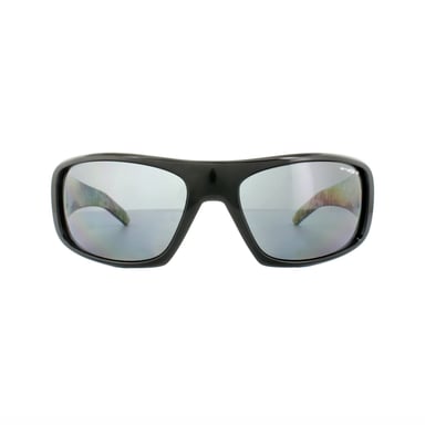 Arnette Gafas de sol Hot Shot 4182 214981 Negro pulido Gráfico Imágenes Interior Gris Polarizado