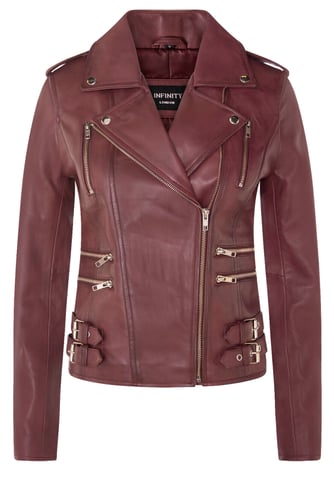 Chaqueta de motociclista de cuero Brando para mujer - Loddon