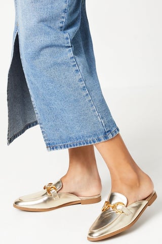 Lucy Snaffle Detail Mule Loafers