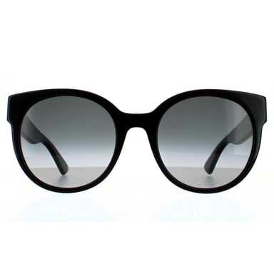 Gucci Cat Eye Womens Black Grey Gradient Sunglasses