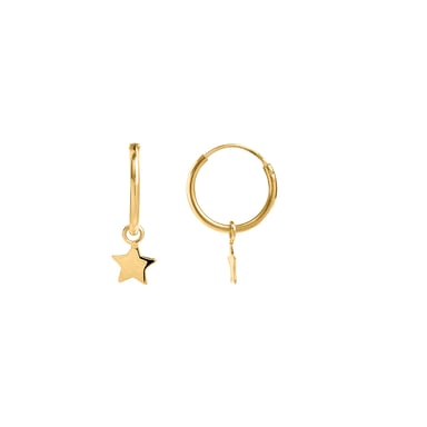 Pendientes Luxenter, Essential de Plata de Ley 925 acabados en oro amarillo de 18 quilates