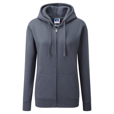 Russell Ladies Premium Authentic Zipped Hoodie (3-Layer Fabric) (Convoy Grey)